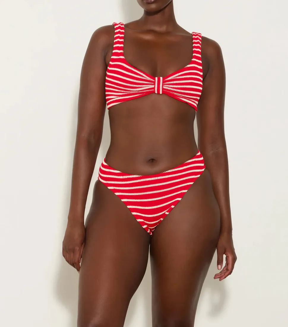 Bonnie Bikini in Red/White Stripe
