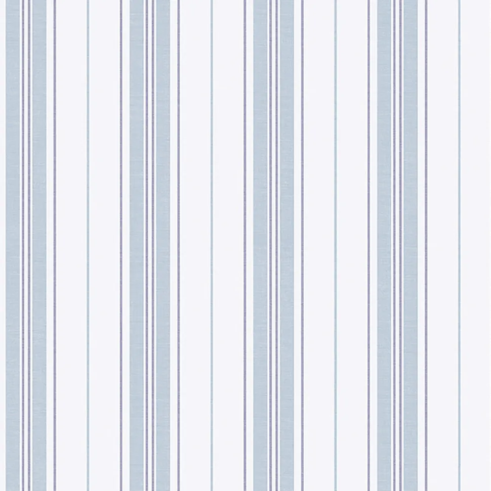 Boråstapeter Hamnskär Stripe Wallpaper in Blue