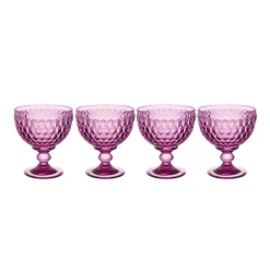 Boston Berry Champagne / Dessert Bowl in Berry, Set of 4