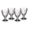 Boston Water Goblet in Clear, Set of 4