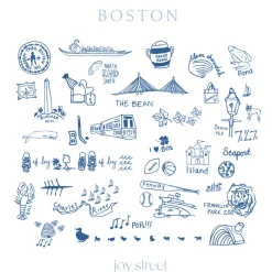 Boston Zip Baby Onesie in Sailor Blue