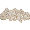 Botanica Table Runner in White, Gold, & Silver