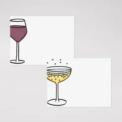 Bottoms Up Place Cards, Set of 24