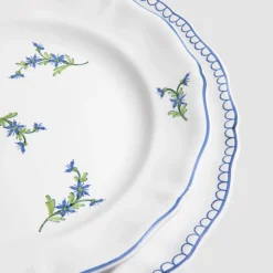 Bouclette Dinner Plate in Bleu Égyptien