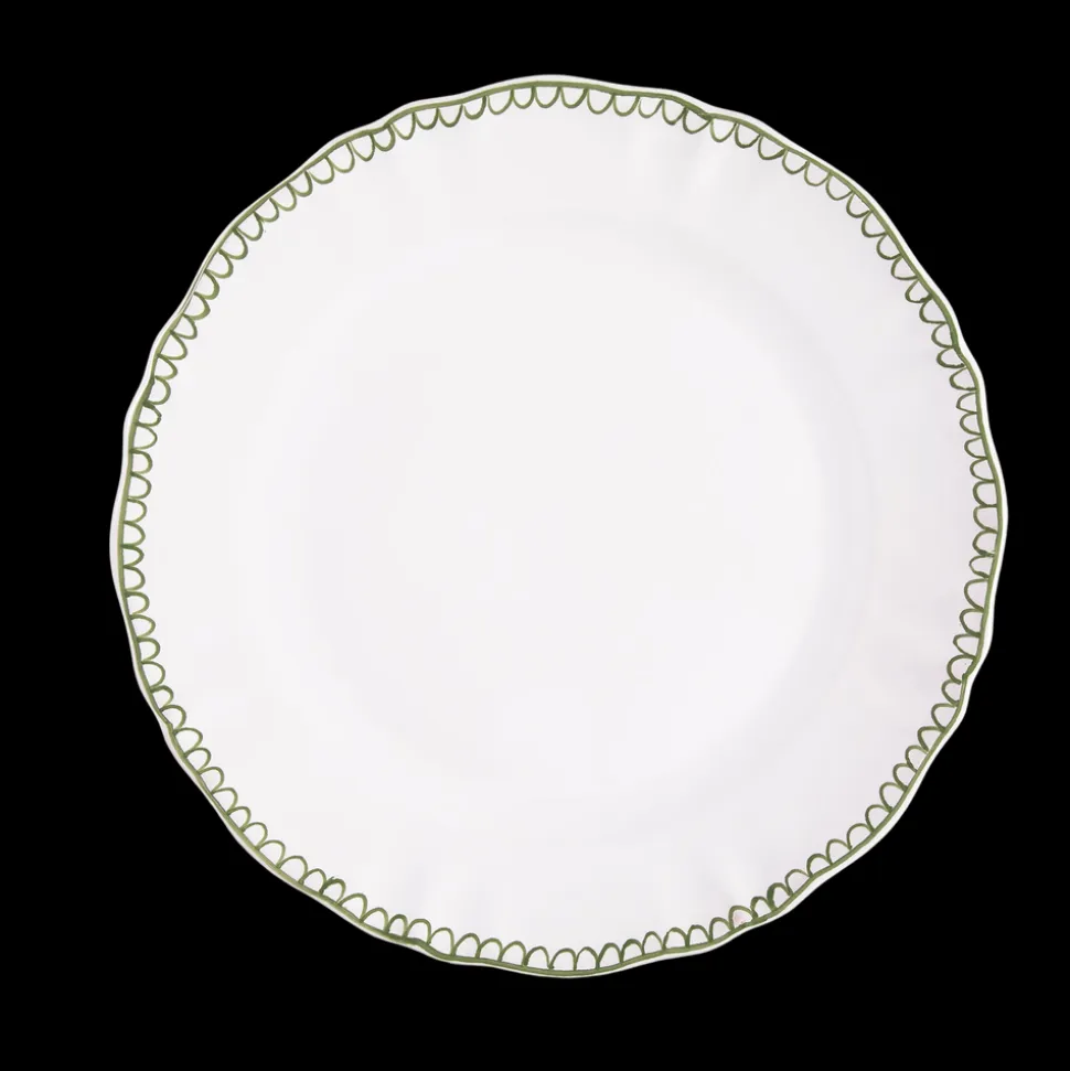 Bouclette Dinner Plate in Green