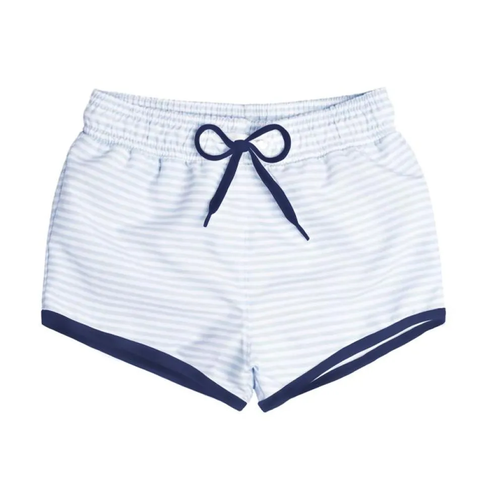 Boys Boardie in Powder Blue Stripe