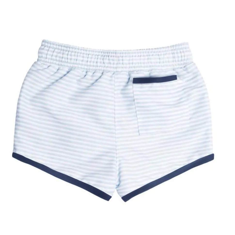 Boys Boardie in Powder Blue Stripe