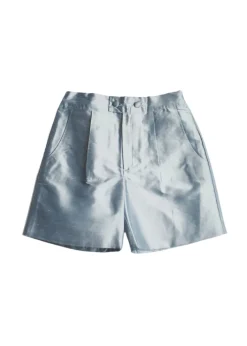 Boys Celebration Shorts in Blue silk