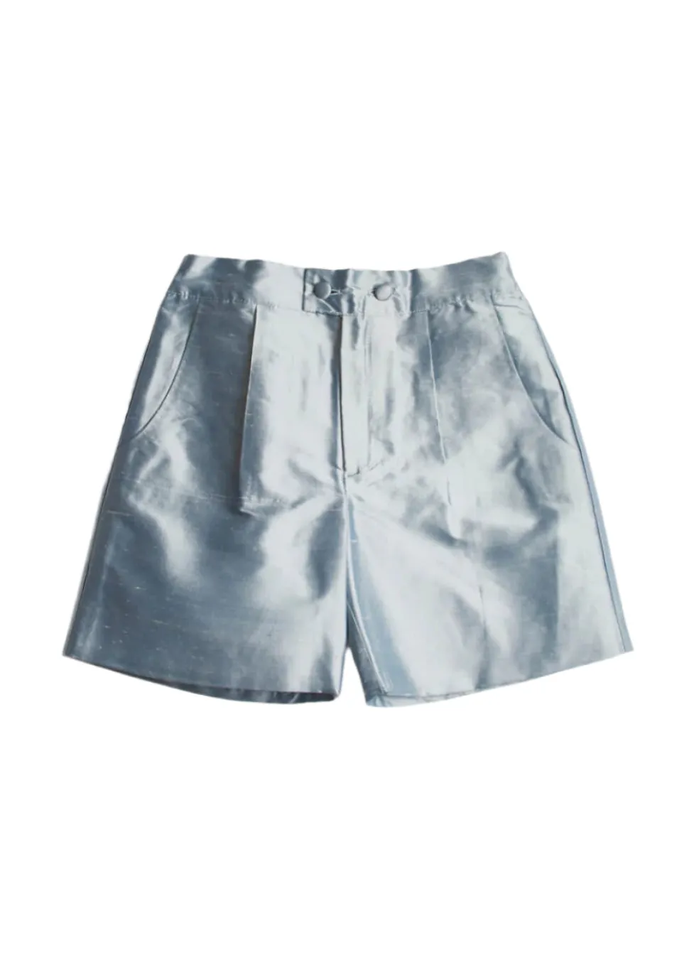 Boys Celebration Shorts in Blue silk