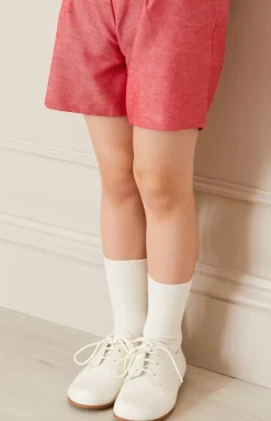 Boy's Leather Celebration Shoes in White
