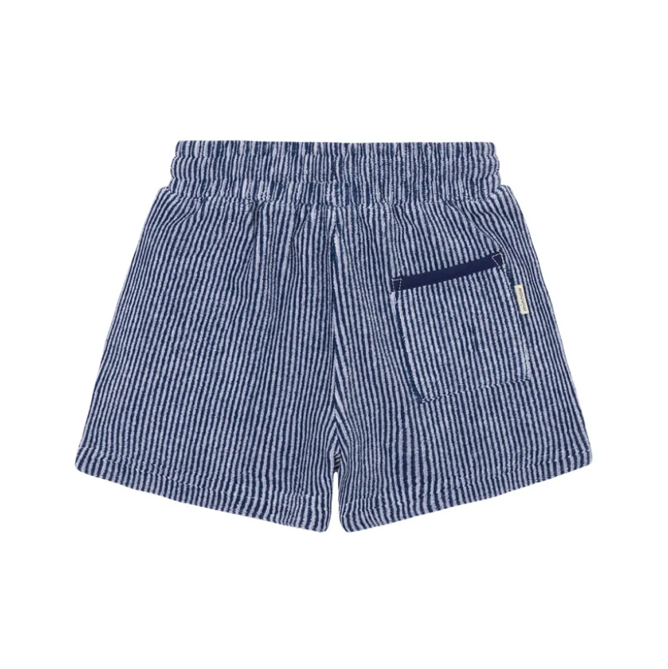 Boy’s Navy Stripe French Terry Short