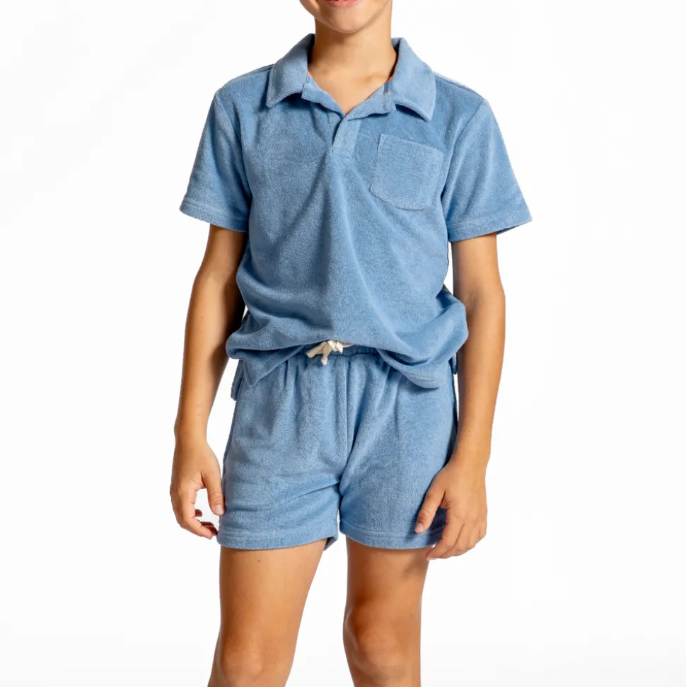 Boys Surfside Blue French Terry Shorts