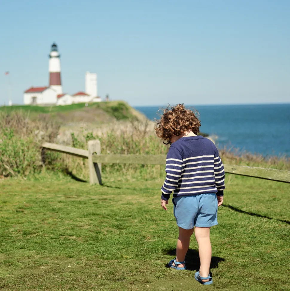 Boys Surfside Blue Ultra-Soft Twill Shorts