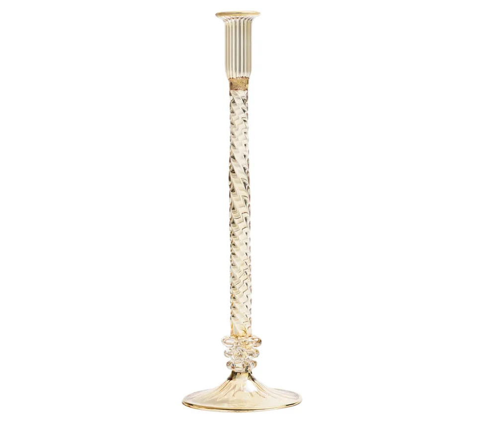 Braid Candle Holder in Champagne