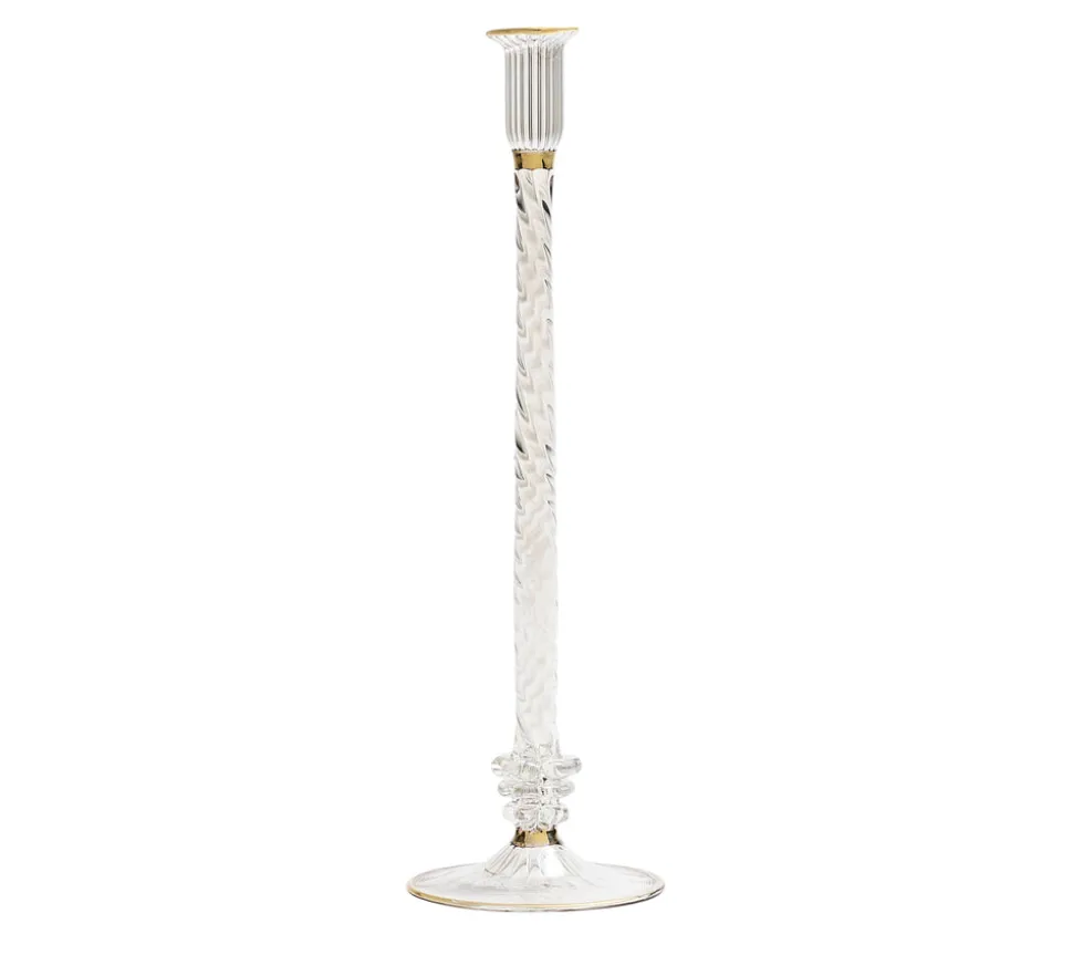 Braid Candle Holder in Clear
