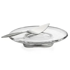 Braid Pedestal Cake Plate with Cake Server