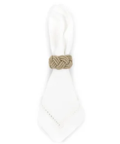 Braided Rope Napkin Rings, Set of 4