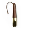 Brass-Tipped Shoehorn No. 239 in Vintage Chestnut Leather