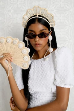 Bridal Pearl & Satin Sunglass Cord
