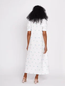 Brigitte Linen Maxi Dress in Linum