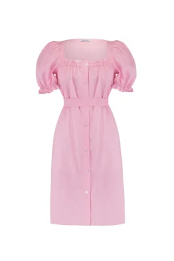 Brigitte Mini Dress in Pink