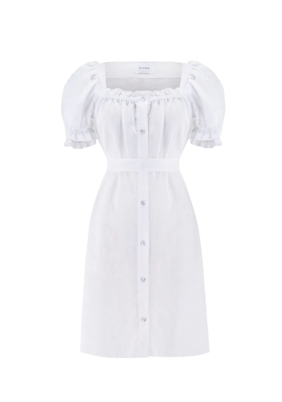 Brigitte Mini Dress in White