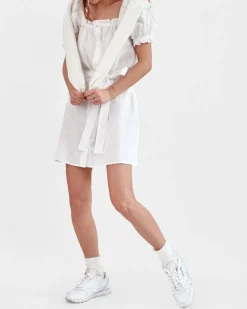 Brigitte Mini Dress in White