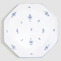 Brindille Large Dinner Plate, Bleu Moustiers