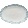 Brisa Collection Oval Platter 16" in Ria Blue