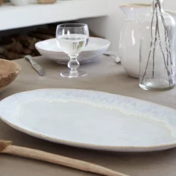Brisa Collection Oval Platter 16" in Salt