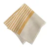 Brittany Natural Napkins in Natural & Mustard, Set of 4