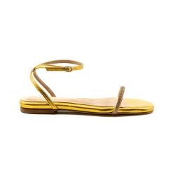 Brook Flat Gold Sandal