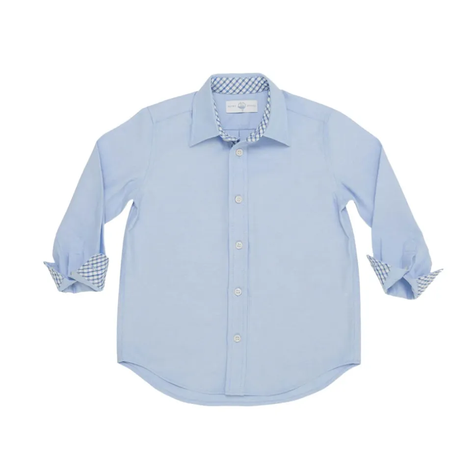 Brooks Button Down in Andover Blue with Chatham Check