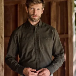 Brushed Cotton Twill Shirt