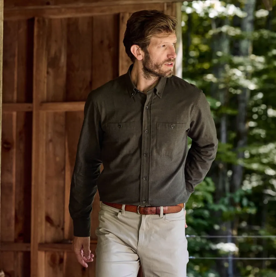 Brushed Cotton Twill Shirt