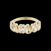 Bubble Bezel Diamond Name Ring