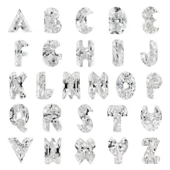 Bubble Bezel Diamond Name Necklace