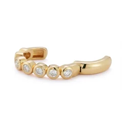 Bubble Ear Cuff in Diamond