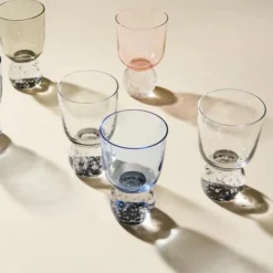 Bubble Glass Tumbler in Clear, Set of 2