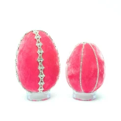 Bubblegum Crystal Trimmed Egg