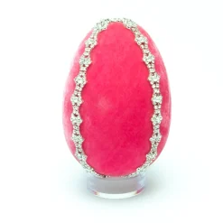 Bubblegum Crystal Trimmed Egg