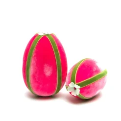 Bubblegum Ribbon Trimmed Egg