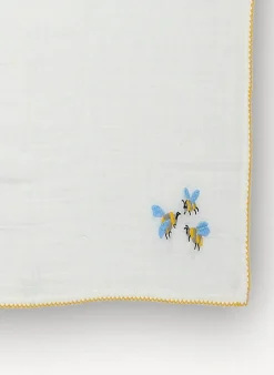 Bumblebee Embroidered Shawl Blanket