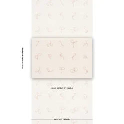 Butcher String Wallpaper in Red & White