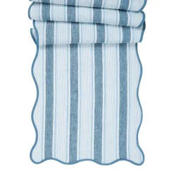 Cabana Stripe 18" x 90" Table Runner in Ocean