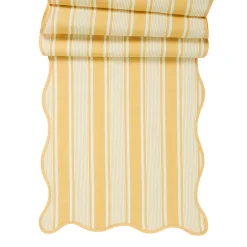 Cabana Stripe 18" x 90" Table Runner in Sunshine