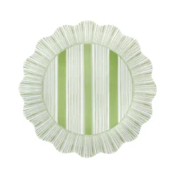 Cabana Stripe Melamine Dessert/Salad Plate Assorted, Set of 4 in Multi