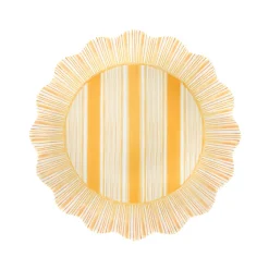 Cabana Stripe Melamine Dessert/Salad Plate Assorted, Set of 4 in Multi