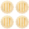 Cabana Stripe Melamine Dessert/Salad Plate, Set of 4 in Sunshine