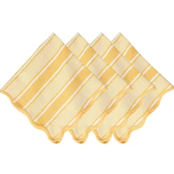 Cabana Stripe Napkin, Set of 4 in Sunshine